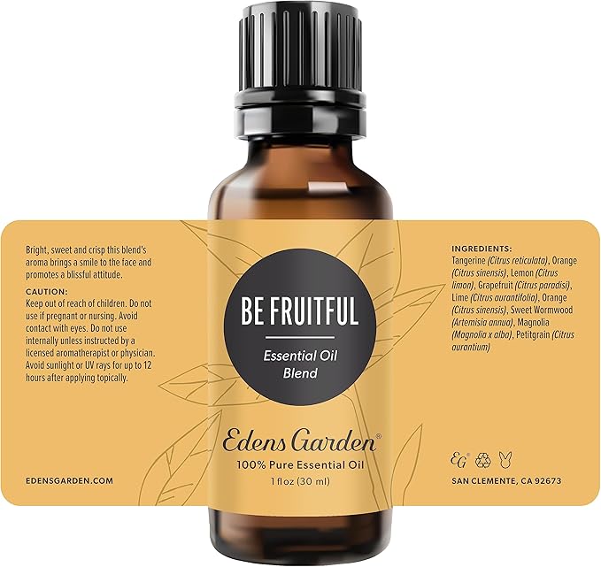 Edens Garden Be Fruitful Essential Oil Blend- 100% Pure Premium Grade, Undiluted, Natural, Therapeutic, Aromatherapy, The Best for Candle, Laundry, Hair 30 ml (1 fl oz) EdensGarden