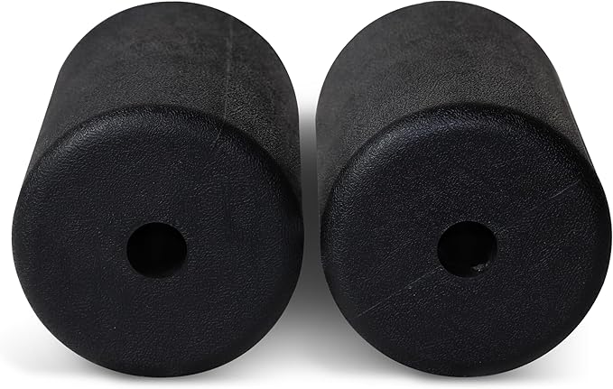 WF Athletic Supply PU/Foam Foot Pads, Foam Roller for Exercise Machines Equipment Replacements, Roller Pad for Leg Extension, PEC Deck Pads for Weight Bench, Sold by Pair (7” x 4.5” OD x 0.875” ID) - Bloomnest