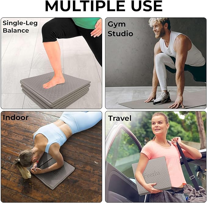 Foldable Yoga Mat, 6mm Thick, Lightweight, Anti-Slip, and Easy to Store – Perfect for Travel, Yoga, Pilates, Home Workouts, and Floor Exercises - Bloomnest
