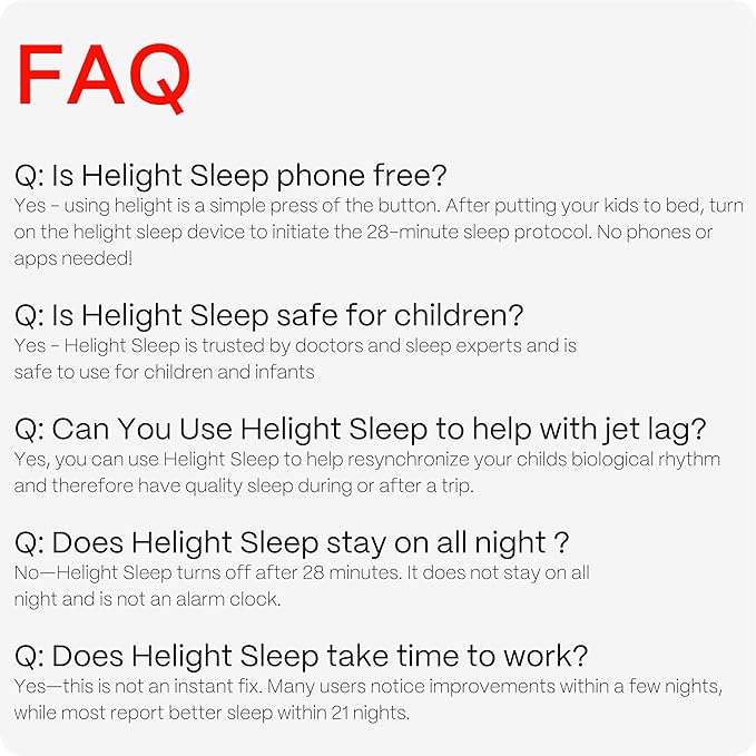 Helight Red Light Therapy Sleep Device for Kids – 630nm Pure Red Light Lamp Sleep Aid to Support Deep Relaxation – Rest Lamp Backed by Science for Babies & Kids Bedrooms - Bloomnest