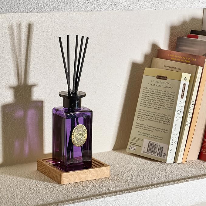 M&SENSE 6.3 oz Large Reed Diffuser Set | Lavender Glow Scent Oil Diffuser with Sticks | Hotel Collection Non-Toxic Essential Oil |for Bedroom Bathroom Living Room - Bloomnest
