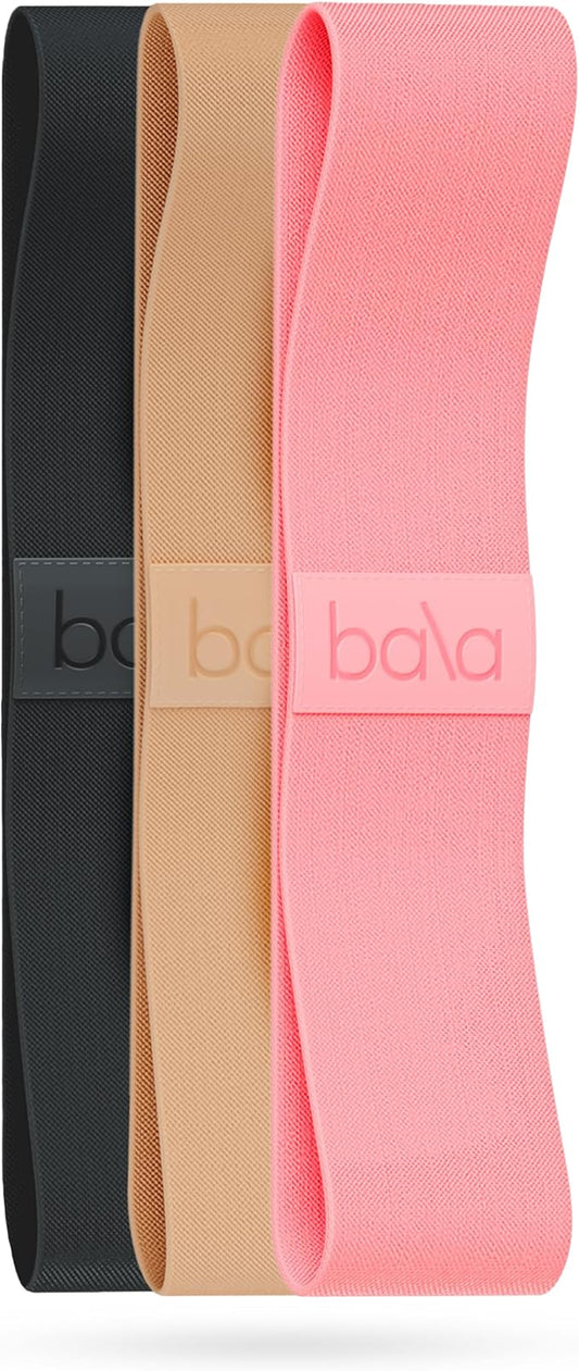Bala Booty Bands Resistance Bands for Women & Men - Elastic Exercise Bands for Working Out - Wrist, Ankle, Legs & Booty Bands - Workout Resistance Bands for Yoga, Pilates, Strength Training - Bloomnest