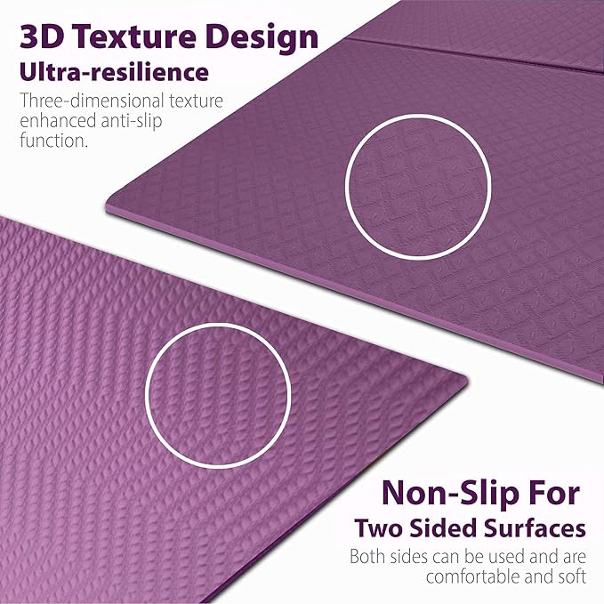 Foldable Yoga Exercise Mat – Lightweight, Anti-Slip, and Easy to Store for Yoga, Pilates, Home Workouts, and Floor Exercises - Bloomnest