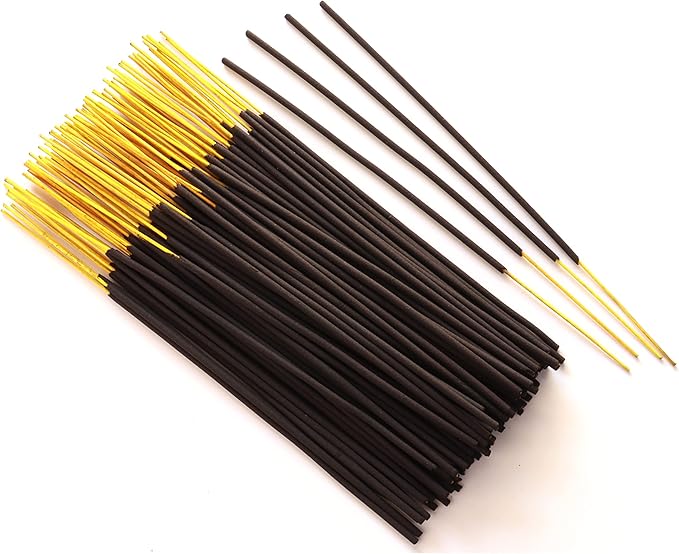 Incense Sticks - Ylang Ylang, Jasmine and Amber Artisan Blend - Hand-Dipped Premium Quality Natural Incense Sticks - 75 Grams - 50+ Sticks - Uplifting, Stress-Relief, Relaxation