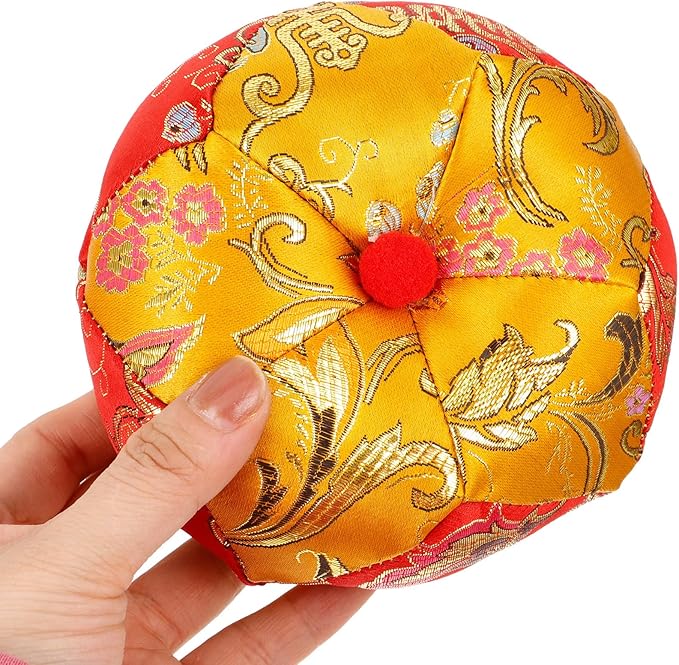 2pcs Buddhist Sound Bowl Cushion Pad Tibetan Singing Bowl Holder for Meditation Durable Embroidered Design Essential Buddhist Accessory - Bloomnest