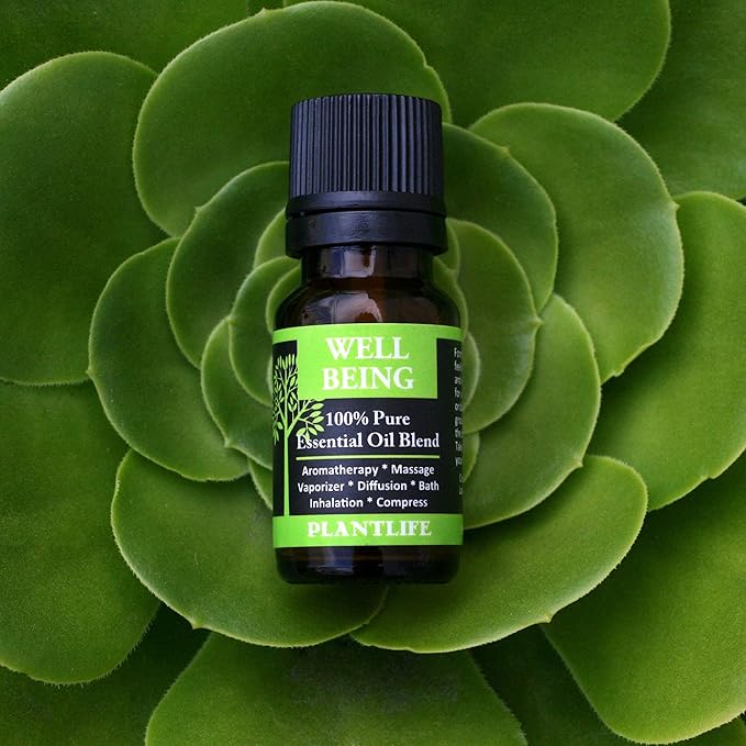 Plantlife Well Being Aromatherapy Essential Oil Blend - Straight from The Plant 100% Pure Therapeutic Grade - No Additives or Fillers - Made in California 10 ml - Bloomnest