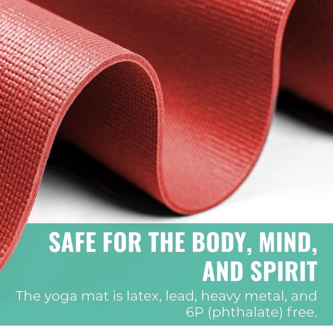 Elevate Yoga Mats, 10 Pack, 72" Long x 24" Wide, 4 mm Thick, Non-Slip and Easy to Clean Gym Mats for Schools and Studios - Bloomnest