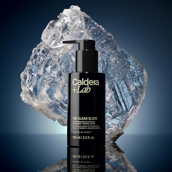 Caldera + Lab The Clean Slate | Men's Organic Foaming Facial Cleanser for Dry, Sensitive, & Normal Skin – Vegan, Natural & Antioxidant Packed Exfoliating Face Wash - Bloomnest