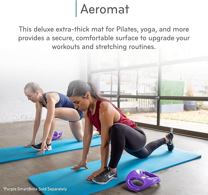 Balanced Body Aeromat Pilates and Yoga Mat for Floor Exercise, Extra-Thick Floor Workout Mat for Pilates or Yoga Exercises and Workouts, Studio or Home Gym Mat - Bloomnest