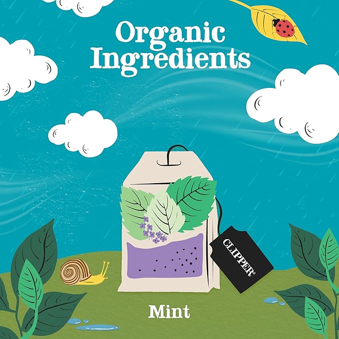 Clipper Tea Mint Herbal Teabags – Caffeine Free, USDA Organic, Great Hot or Iced – Refreshing, Natural, Fair & Delicious – 50 Tea Bags - Bloomnest