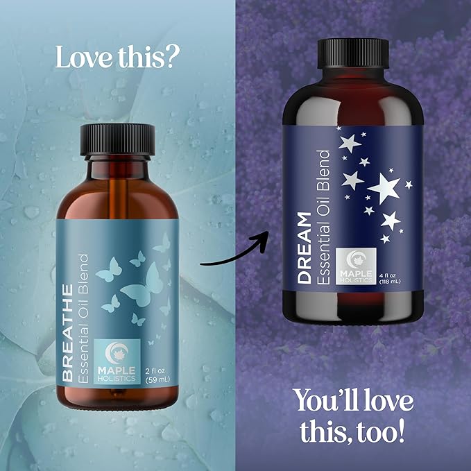 Breathe Essential Oil for Diffuser - Invigorating and Refreshing Breathe Essential Oil Blend with Eucalyptus Peppermint Tea Tree and Mint for Diffusers for Home and Shower Aromatherapy (2 Fl Oz) - Bloomnest