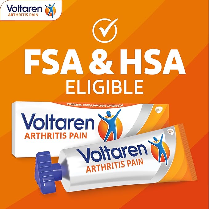 Voltaren Arthritis Pain Gel for Powerful Topical Arthritis Pain Relief with Diclofenac - NEW Easy Open Cap - 100 g x 2 - Bloomnest