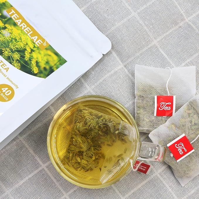 TEARELAE - Fennel Tea - 4g x 40 Count - Whole Fennel Seeds Herbal Tea Bags - Promotes Digestive Health - Non-GMO - Caffeine- Free - Bloomnest