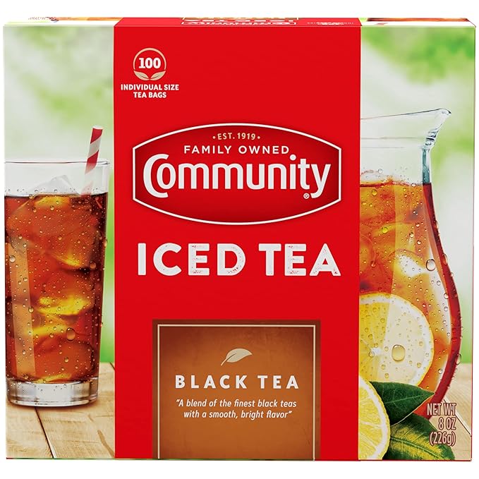 Community Coffee Orange Pekoe Cut Black Tea, 100 Individual Size Tea Bags (Pack of 1) - Bloomnest