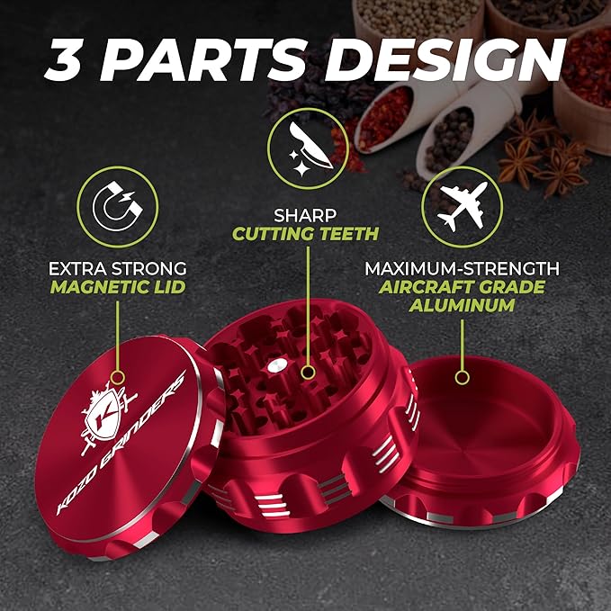2.5 Inch Grinder Mills, Aluminum - Bloomnest