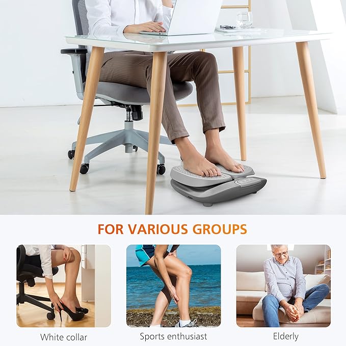 Snailax Vibration Foot Massager with Heat,Remote Control,Adjustable Vibration Speed Electric Massager Machine for Circulation,Plantar Fasciitis, Pain - Bloomnest