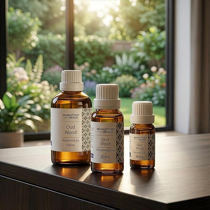 Manhattan Beach – Oud Wood, Diffuser Oil Inspired by Luxury Perfume - Fragrance Oil for Ultrasonic and Waterless Diffusers and Crafting - 30 mL, 1 fl oz Glass Bottle ManhattanBeach