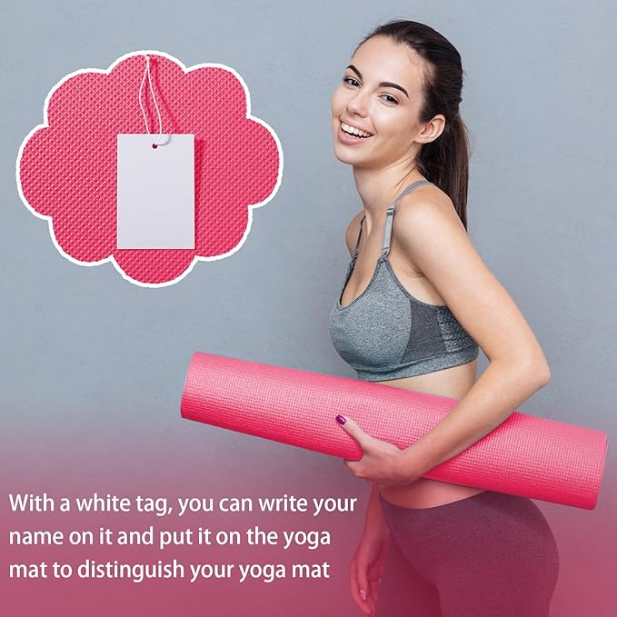 10 Pack Yoga Mats Bulk, 68'' x 24'' x 4mm Thick Yoga Mats for Kids and Adult Gym Mats Bundle Latex Free Exercise Mats with Non Slip Texture for Outdoor Yoga, Pilates or Workout - Bloomnest