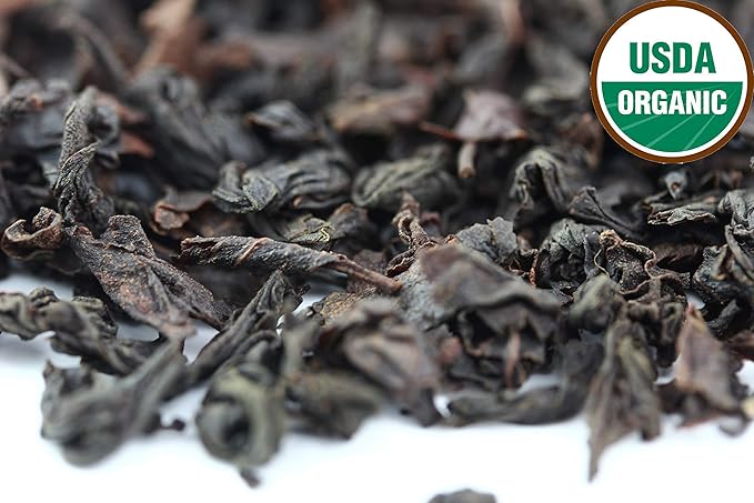 Earl Grey Tea, FLORAL & CITRUSY, Natural Bergamot Flavor Blended with ORGANIC Loose Leaf Tea, 110+ Cups, 8oz, ORGANIC CEYLON, OP Grade Tea, U.S.A Processed & Quality Control - Bloomnest