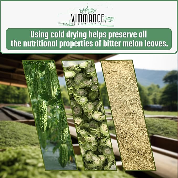 VIMMANCE Bitter Melon Dried Sliced Tea Bags, 50 counts, Dry Mellon Amargo, Vietnamese Herbal Tea, Momordica Charantia, 100% Natural Bittermelon, Decaf, Sugar Free, Balance Taste - Bloomnest