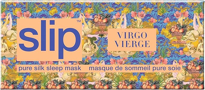 slip Pure Silk Sleep Mask - 100% Pure 22 Momme Mulberry Eye Mask - Comfortable Sleeping Mask with Elastic Band + Silk Filler and Internal Liner, Zodiac Collection: Virgo - Bloomnest