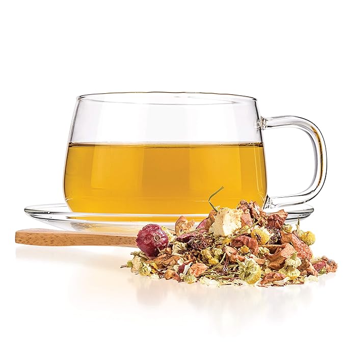 Tealyra - Tranquil Nights - Chamomile Fruity - Herbal Tea - Loose Leaf Tea - Calming & Relax Tea - Caffeine Free - All Natural Ingredients - 110g (4-ounce) - Bloomnest