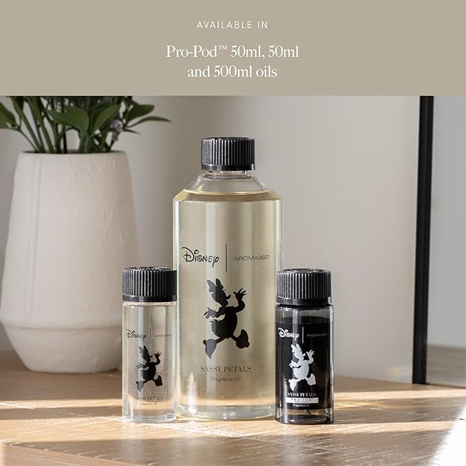 Aroma360 | Disney | Sassy Petals Fragrance Oil Blend | Daisy Duck | Luxury Aromatherapy Scent Diffuser Oil | Bergamot, Rose and Amber 1.7 fl oz, 50 mL - Bloomnest