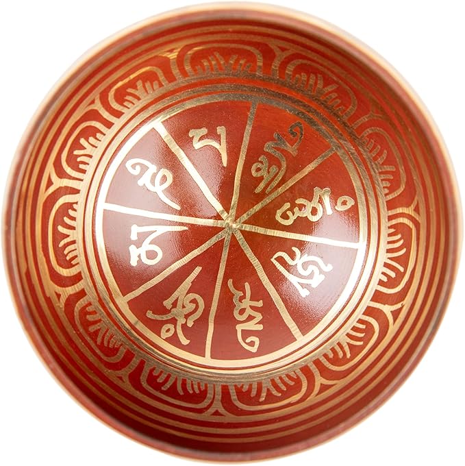 Tibetan Singing Bowl Set Brass - Master Healing Grade - Authentic Handcrafted Sound Bowl by Himalayan Bazaar