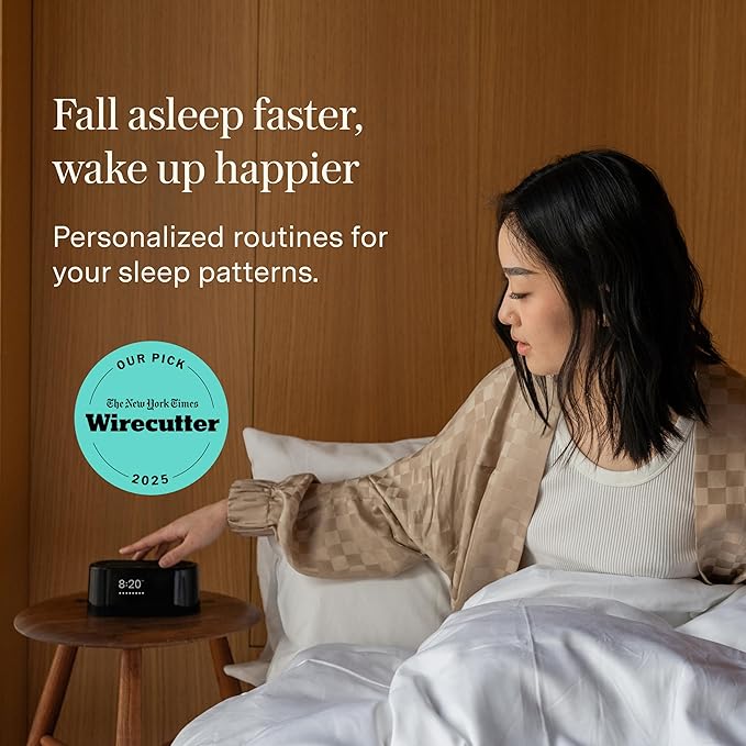 Loftie Alarm Clock with Sound Machine – Smart Alarm Clock with Light, White Noise, Bluetooth Speaker, Night Light Sound Machine, 100+ Sounds, Blackout Mode, No WiFi Mode, Optional Subscription -Coffee - Bloomnest