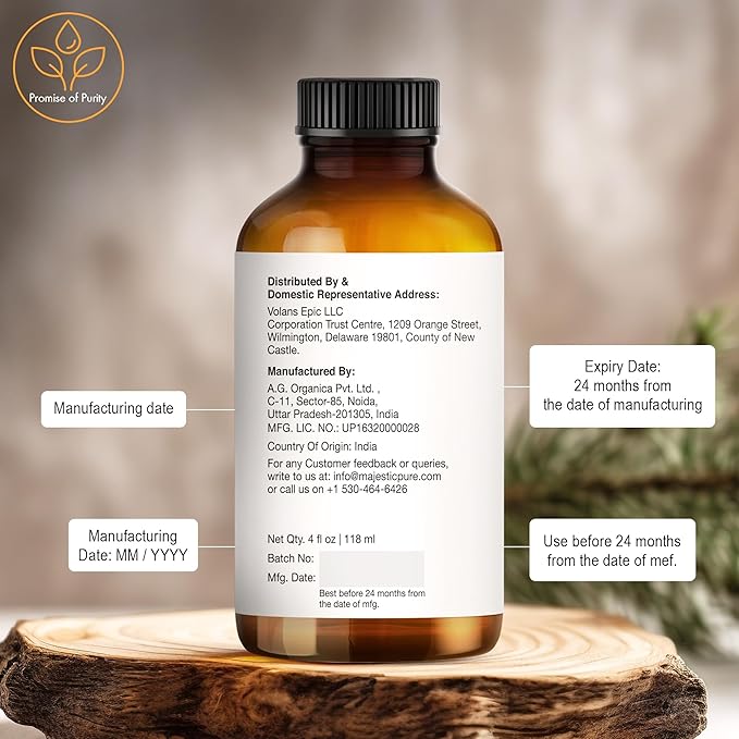 Majestic Pure Cedarwood Essential Oil with Glass Dropper - Huge 4 Fl Oz - 100% Pure and Natural Cedarwood Oil - Premium Grade Essential Oils for Diffuser, Aromatherapy, Soap and Candle Making - Bloomnest