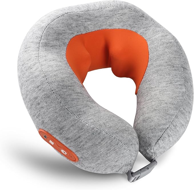 Howdy Shiatsu Neck Massager with Heating [2026 Upgraded], Heated Neck Pillow Cordless for Pain Relief Deep Tissue Kneading, 2025 Christmas for Mom Dad Gift, 2-in-1 Portable for Airplane Travel - Bloomnest