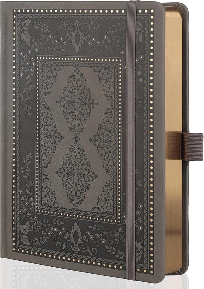 TIEFOSSI Dot Journals for Women Men, Dot Journals for Writing Women, 160gsm Thick Paper, 190 Numbered Pages, for Planner Organization - Bloomnest