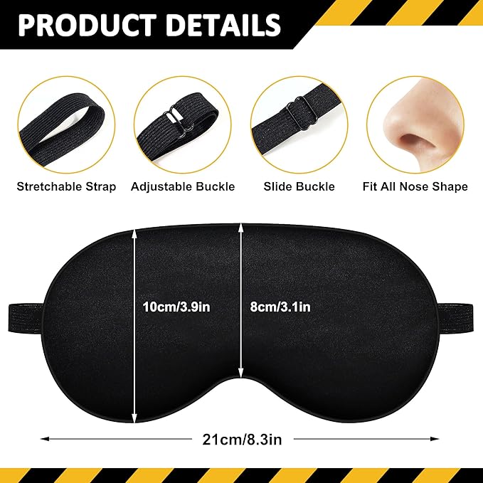 2 Pcs Sleep Mask,Construction Vehicles Masks with Adjustable Buckle for Sleeping,Soft Eye Masks for Sleep,Blackout Sleep Mask for Kids Teens Home Travel Party Game Eye Cover Blindfold - Bloomnest
