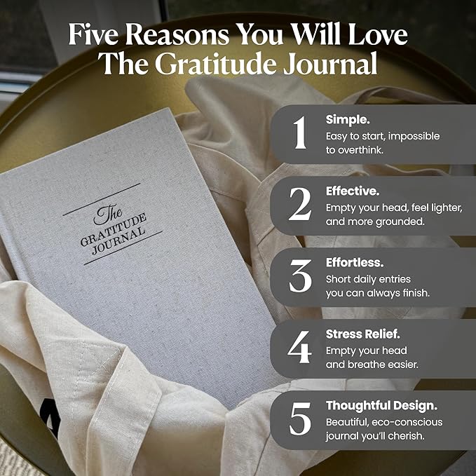 The Original Gratitude Journal 2026 - 5 Minute Gratitude Practice with Inspiring Quotes and Mindful Prompts for Affirmation, Reflection & Wellness - Daily Happiness Journal for Women & Men by Thankful Path - Bloomnest