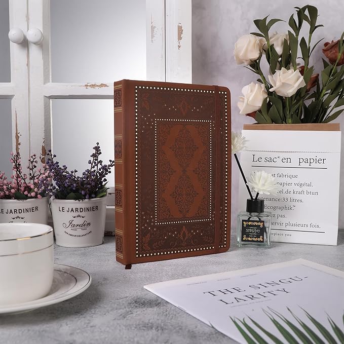 TIEFOSSI Dot Journals for Women Men, Dot Journals for Writing Women, 160gsm Thick Paper, 190 Numbered Pages, for Planner Organization - Bloomnest