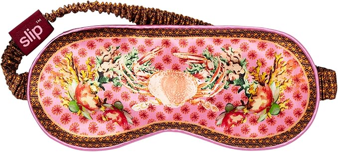 slip Pure Silk Sleep Mask - 100% Pure 22 Momme Mulberry Silk Eye Mask - Comfortable Sleeping Mask with Elastic Band, Zodiac Collection: Cancer - Bloomnest