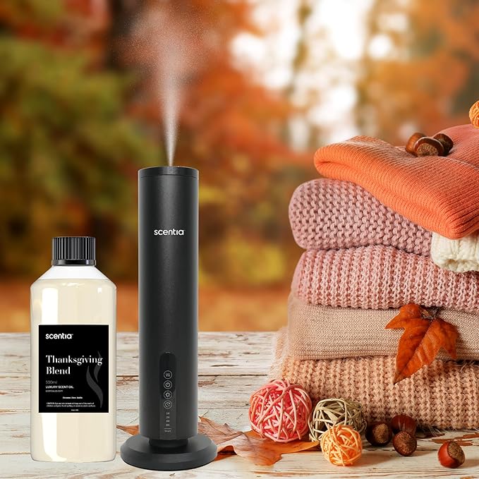 Scentia Thanksgiving Blend Essential Oil – 500ml Premium Holiday Diffuser Oil with Cinnamon, Clove, Vanilla & Coconut | Bulk Aromatherapy for Homes, Spas, Hotels & DIY Crafts Scentia