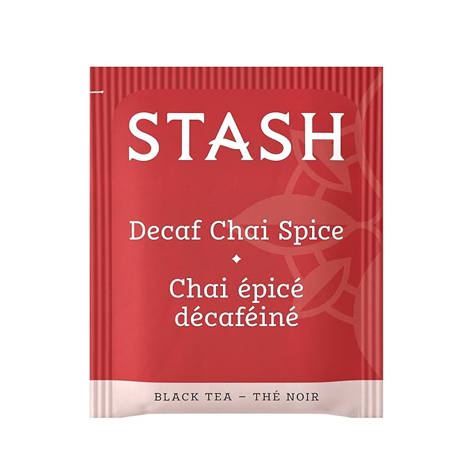 Stash Tea Decaf Chai Spice Black Tea - Decaf, Non-GMO Project Verified Premium Tea with No Artificial Ingredients, 18 Count (Pack of 6) - 108 Bags Total - Bloomnest