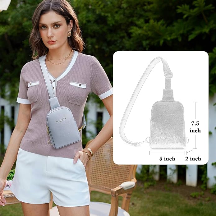 INICAT Small Sling Bag for Women Everyday & Travel Crossbody Bags Lightweight Cross Body Purses Vegan Leather - Bloomnest