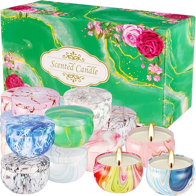 16 Packs Scented Candle Gift Set for Mom | Woman, 2.5oz Jar Candles for Home Scented Bath Yoga, Natural Soy Wax, Fragrance Candle for Mothers Day, Birthday, Valentine's Day… - Bloomnest