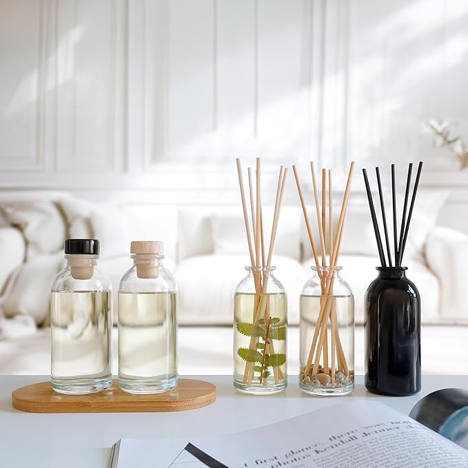 Urban Naturals Flower Shop Reed Diffuser Gift Set | Violets, Daisies, Hyacinth & Rose Fragrance Notes | Real Flower Inside The Bottle! Made in The USA | Great Gift for Mom