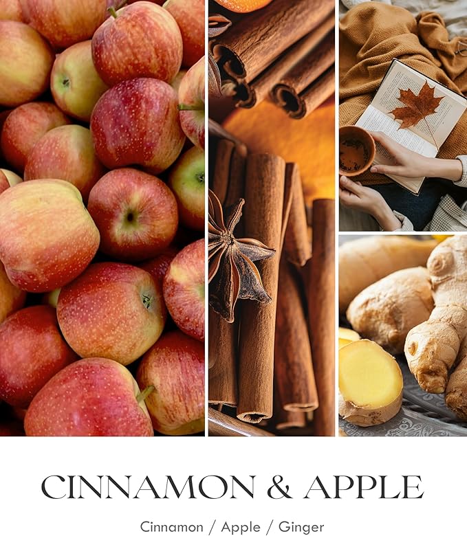 AOOVOO Apple Cinnamon Candles - 22 oz Scented Candles, Aromatherapy Candle, Soy Candle for Home Scented - Bloomnest