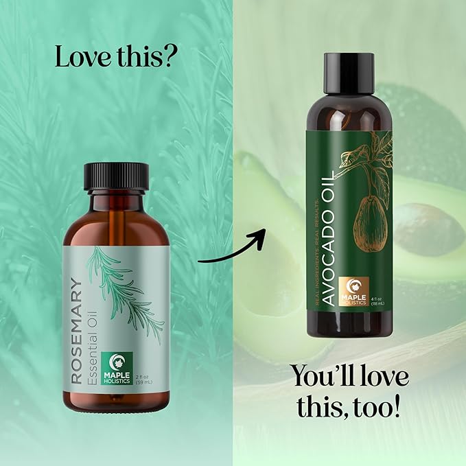 Pure Rosemary Oil for Hair Care - Volumizing Aromatherapy Rosemary Essential Oil for Diffuser Plus Hair Skin and Nail Care - Nourishing Oil for Enhanced Shine and Dry Scalp Care (2oz) - Bloomnest