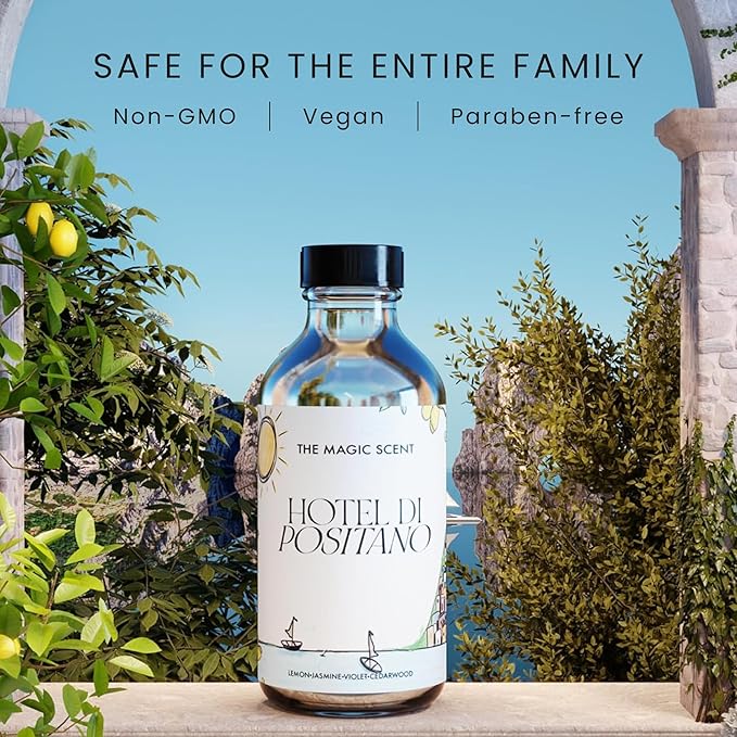The Magic Scent Hotel Di Positano Diffuser Oil Scent - Cold-Air & Ultrasonic Fragrance Oil for Diffuser Inspired by Amalfi Coast, Italy - Essential Oils for Diffusers Aromatherapy - 4 fl oz, 120 mL - Bloomnest