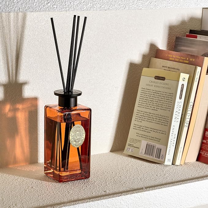 M&SENSE 10.14 oz Large Reed Diffuser Set | Orange Goji Scent Oil Diffuser with Sticks |Hotel Collection Non-Toxic Essential Oil |for Bedroom Bathroom Living Room - Bloomnest