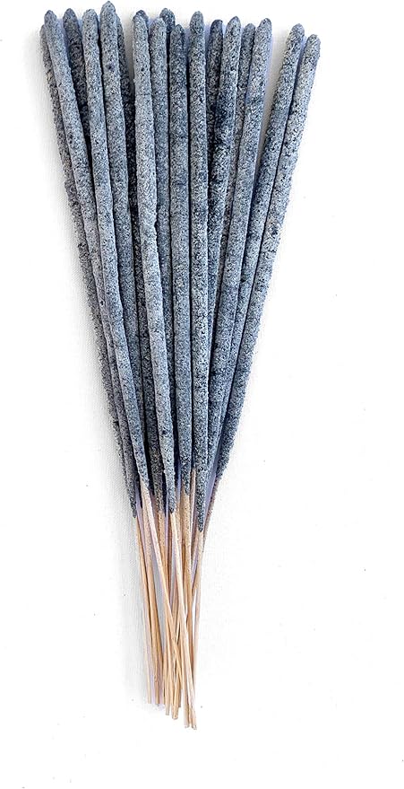 Authentic 100% White Copal Incense Sticks - Thick, Natural Mayan Resin for Spiritual Practices, Meditation, Yoga, Cleansing, Relaxation - Smooth Burning, Long Lasting, Handmade in Mexico - 20 Sticks
