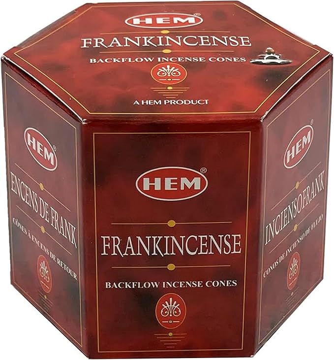 Frankincense Backflow Incense Cones for Inscent Waterfall Aromatic Insent Smoke Fountain Haze Falls