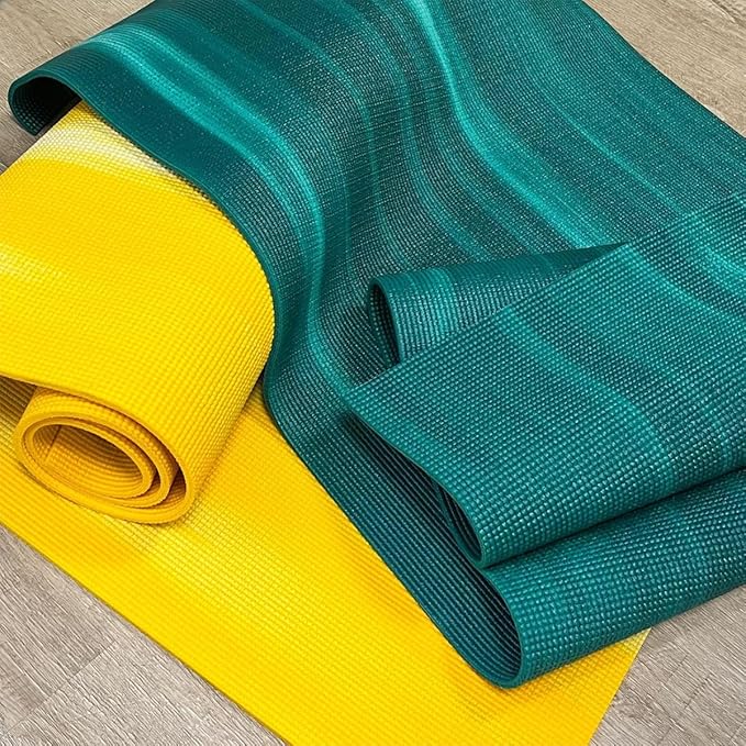 Hugger Mugger Nature Ultra Yoga Mat - Unique Variegated Design, Extra Cushion, Durable, Sticky and Grippy, Stable Non-Slip Surface, Lightweight - Bloomnest