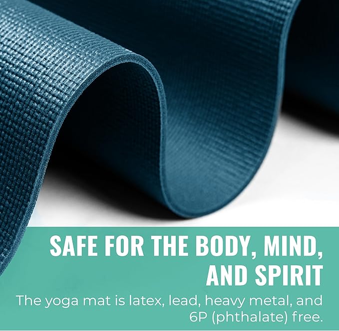 Elevate Yoga Mats, 10 Pack, 72" Long x 24" Wide, 4 mm Thick, Non-Slip and Easy to Clean Gym Mats for Schools and Studios - Bloomnest