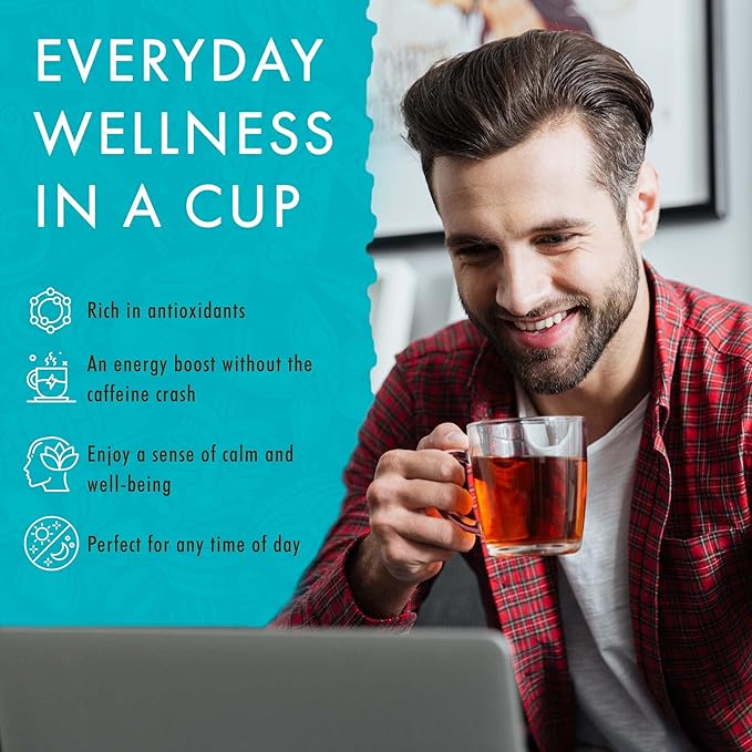 Nanea Chamomile Tea, Caffeine-Free Herbal Tea, All-Natural and Wellness Tea, Calming Hot Tea, Vegan and Keto-Friendly, 60 Tea Bags, 36 g -Hawaiian Natural Tea - Bloomnest